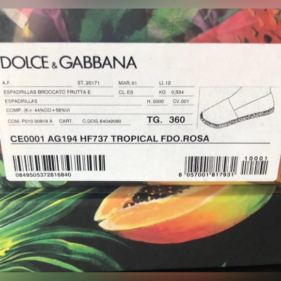 Dolce & Gabbana Tropical Espadillas - Picture 6 of 6